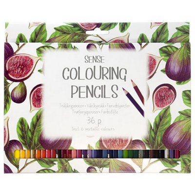 Färgpennor Sense - 36 pennor, includerad 6 metallicfärger