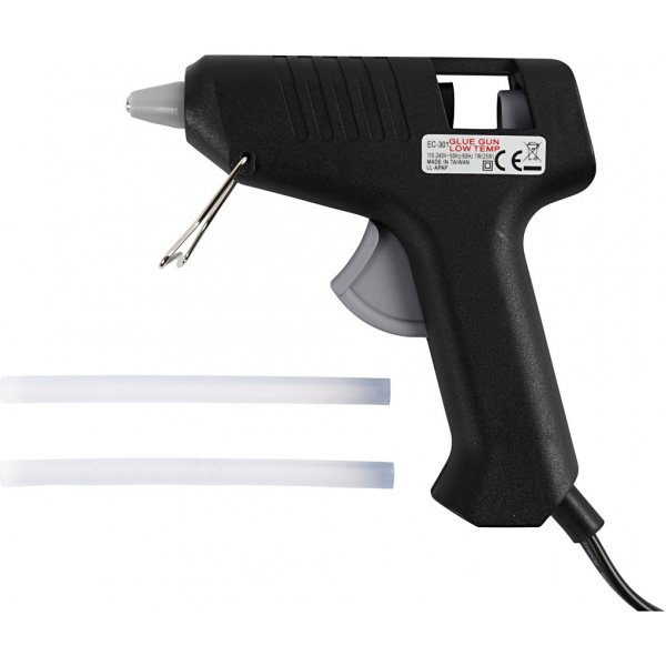 Limpistoler med lim -130 °C - Lågtemperatur - Set med 6 pistoler och 200 limstänger Limpistoler med lim -130 °C - Lågtemperatur - Set med 6 pistoler och 200 limstänger