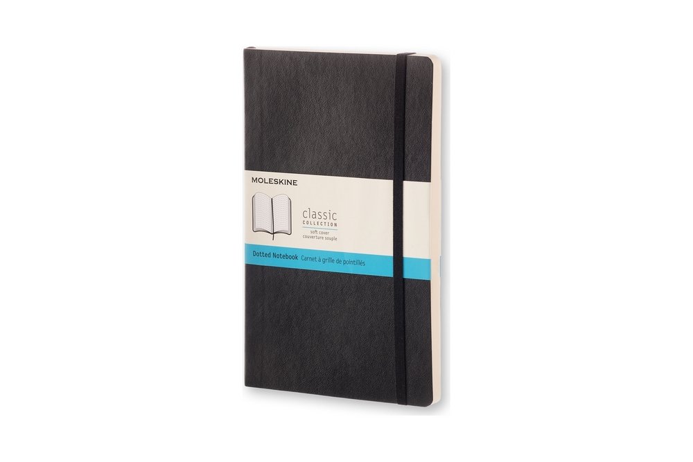 Anteckningsbok Classic Large Prickad Soft cover - Svart - Anteckningsböcker, Kontorsmaterial