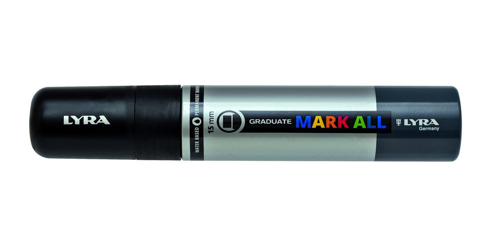 Mark All 15 mm Black - Lyra Mark All, Markers, Penner, Penner, fargestifter og blekk