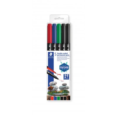 Dobbeltsidige Permanente penner Design Journey - 5 penner
