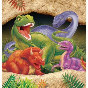 Bordsduk i plast till festen med dinosauriemotiv