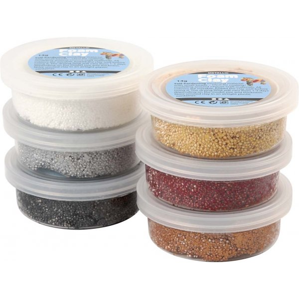 Foam Clay® - brun harmoni - metallic - 6 x 14 g Foam Clay® - brun harmoni - metallic - 6 x 14 g