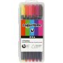 Colortime Fineliner Tusch - mixade frger - 12 st