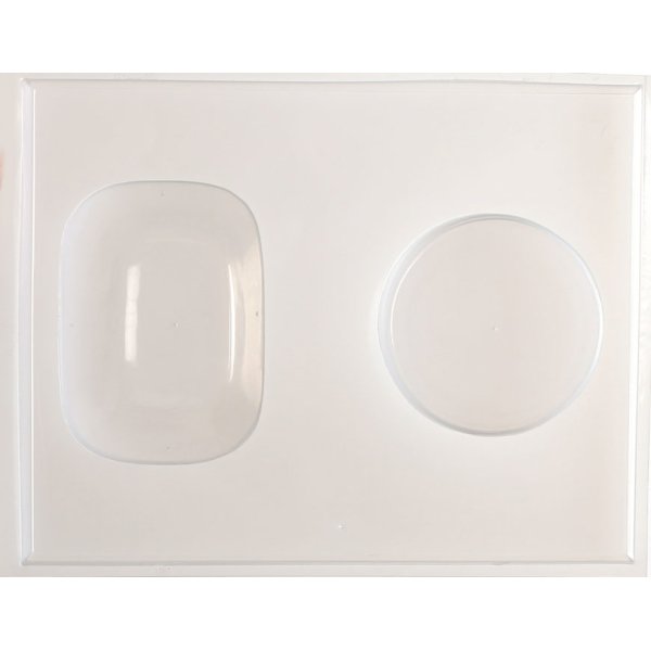 Formar för tvålar i plast, 6 x 6 cm Formar för tvålar i plast, 6 x 6 cm