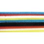 10 piprensare 6 mm, 5 f�rger, 30 cm