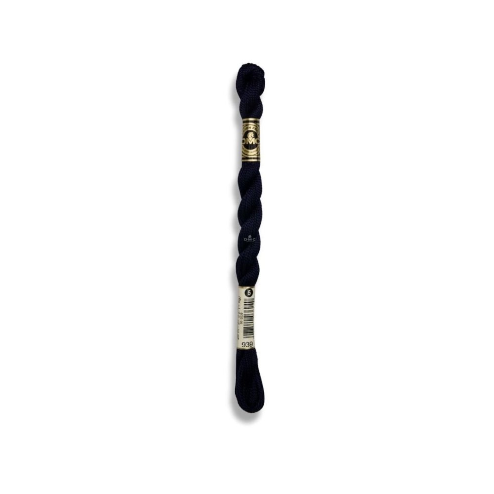 DMC Pearl Cotton Art. 115/5, 939 Very Dark Navy Blue - Broderigarn, Garn, Sticka & virka