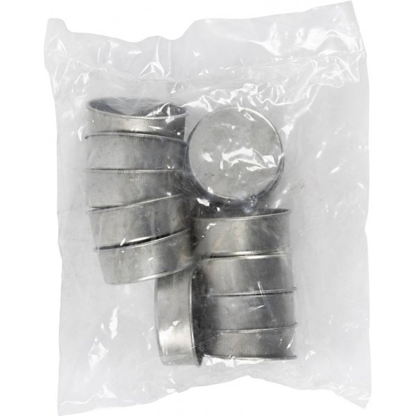 Metallinsats för ljus - Ø44 mm - 12 st Metallinsats för ljus - Ø44 mm - 12 st