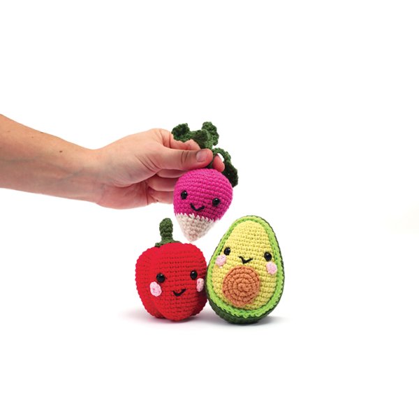 Amigurumi-kit med gr�nsaker