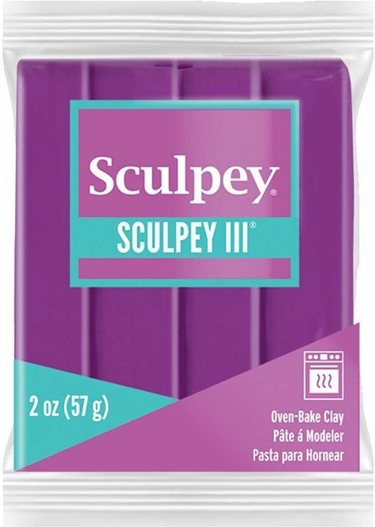 Clay Sculpey III 57g - Violet 515 - Ovnhærdende ler, Modellere, Hobbyartikler til børn, Hobbymateriale, Håndværk