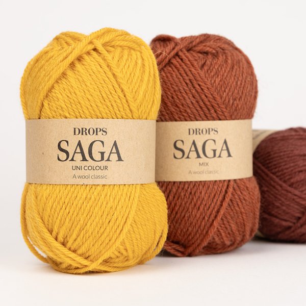 Garn DROPS Saga 100% ull - 50 g Garn DROPS Saga 100% ull - 50 g