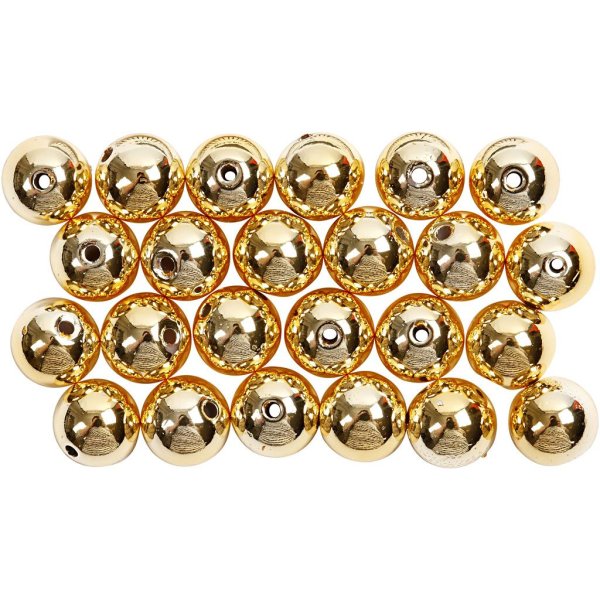 Vaxpärlor 8 mm Guld 50 st Vaxpärlor 8 mm Guld 50 st