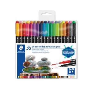 Dobbeltsidige permanente penner Design Journey - 36 penner