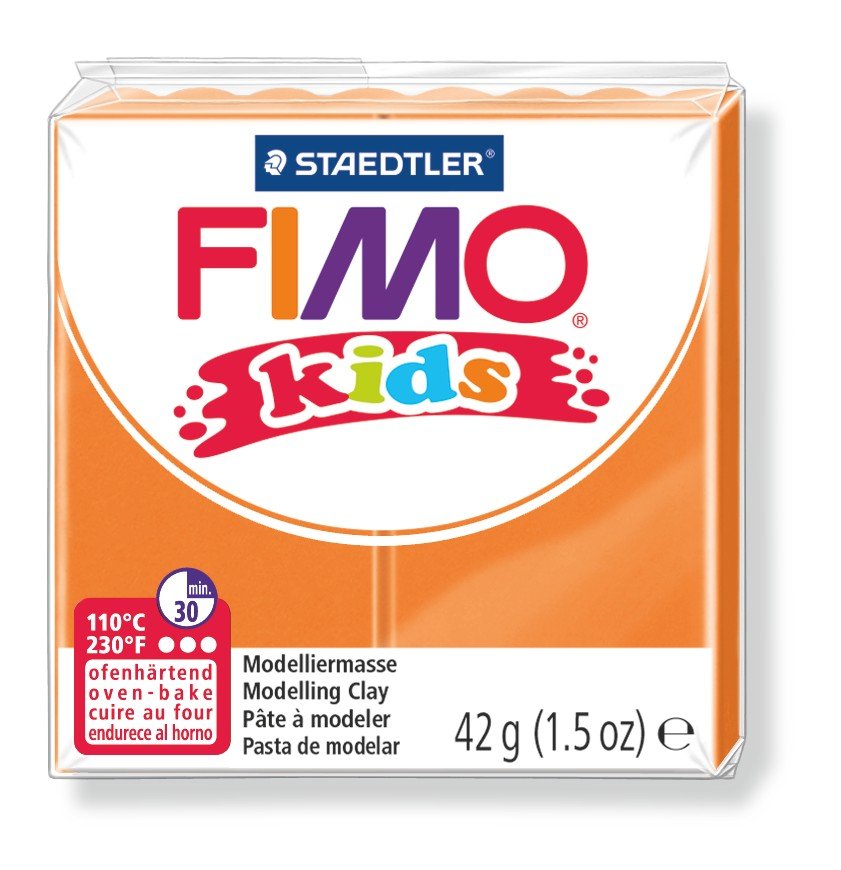 Modellervoks Fimo Kids 42 g - Orange - Fimolera, Modellere, Hobbyartikler til børn, Hobbymateriale, Håndværk