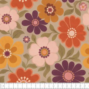 Strikstof Anita efterårsretro 150 cm Bomuld/Elastan - Sælges i metermål Strikstof Anita efterårsretro 150 cm Bomuld/Elastan - Sælges i metermål