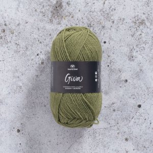 Svarta Fret Giva garn 50g - Olivgrn (84)