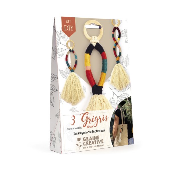 Kit f�r dekorativa grigris i tr�d