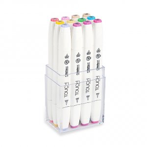 Touch Twin Brush Marker 12stk - Pastellfarge