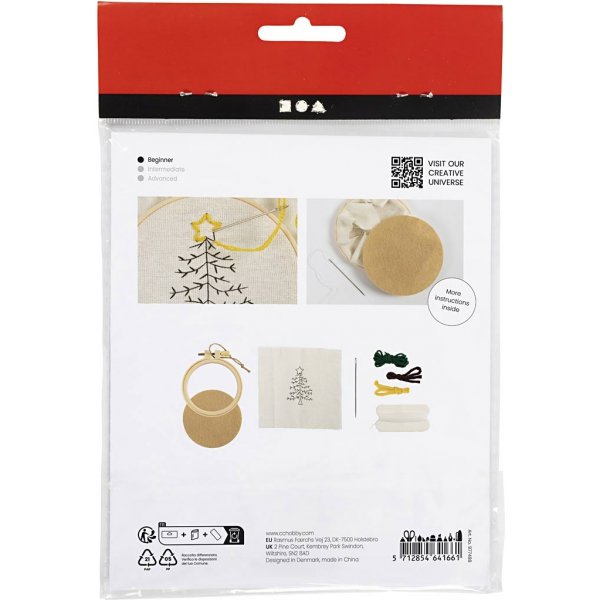 Mini DIY Kit Broderi - Julgran Mini DIY Kit Broderi - Julgran