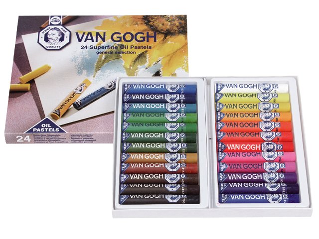 Van Gogh Oliepastelkridt - 24-pak - Oliepastelkridt, Kridt, Penne, kridt & tusch