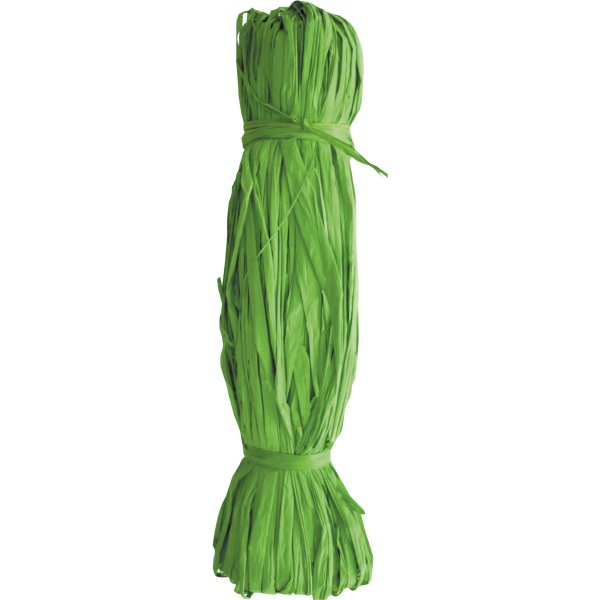 Raffia i mørk vårgrønn, 50 g Raffia i mørk vårgrønn, 50 g
