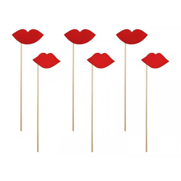 Fotoprops - Läppar 6 st Fotoprops - Läppar 6 st