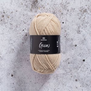 Svarta Fret Giva garn 50g - Puderbeige (22)