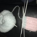 Kundbild DROPS Brushed Alpaca Silk garn - 25g - Dovt rosa (12): Superfint garn som �r mjukt och...