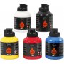 Pigment Art School - primrfrger - halvblank - 5 x 500 ml