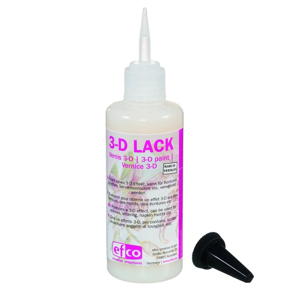 3-D färg - färglöst transparent 100 ml - 3D-färg, Effekt- & strukturfärger, Hobbyfärg
