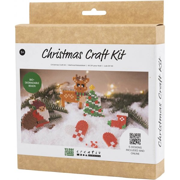 DIY Kit NABBI BioBeads - Jultomte - julstrumpa - julhjärta - julgran och ren DIY Kit NABBI BioBeads - Jultomte - julstrumpa - julhjärta - julgran och ren