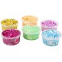 Glitterleire, blandede farger, 6x20 ml