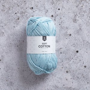 Soft Cotton garn 50 g Lysebl