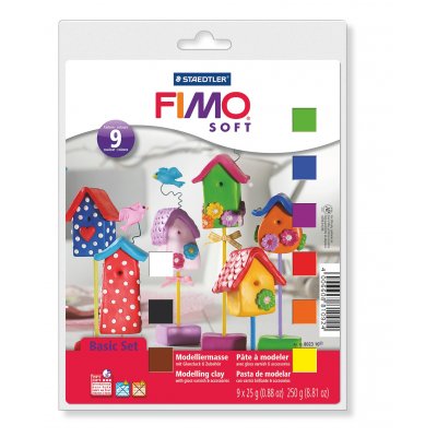 Modellervoks Fimo Soft Basic - 9x25 g