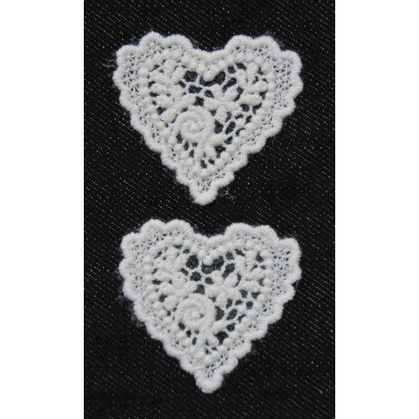 Värmetransfermärke med hjärtan 45 x 45 mm Värmetransfermärke med hjärtan 45 x 45 mm