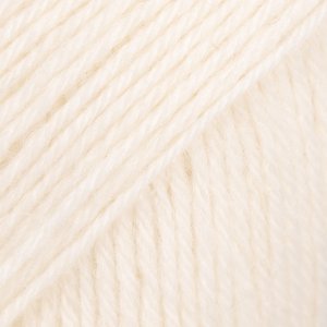 DROPS Fabel Uni Colour garn 50g - Natur (100)