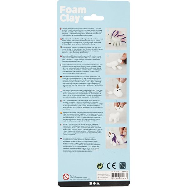 Foam Clay® - rosa - lila - vit - glitter,metallic - 3 x 14 g Foam Clay® - rosa - lila - vit - glitter,metallic - 3 x 14 g