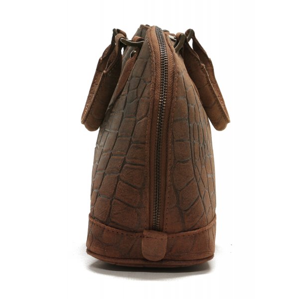 H�ndtaske og skuldertaske i mat oksel�der