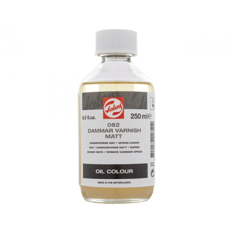 Dammar glanslak mat - 250 ml - Oliefarve lak / lak, Hobbylack, Fernis og kunstner medier til kunstmaling