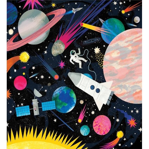 Familiepuslespill Selvlysende 500 brikker - Verdensrommet