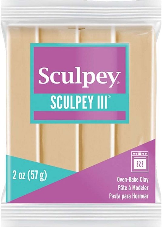 Clay Sculpey III 57g - Tan 301 - Ovnhærdende ler, Modellere, Hobbyartikler til børn, Hobbymateriale, Håndværk