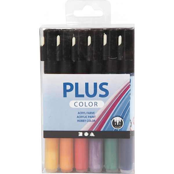 Plus Color Tusch - mixade färger - 18 st Plus Color Tusch - mixade färger - 18 st