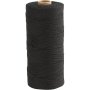 Makramésnor 1 mm 315 m Sort - 220 g Makramésnor 1 mm 315 m Sort - 220 g