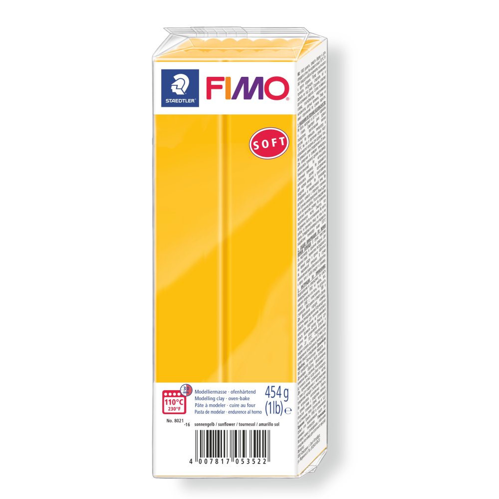 Modellervoks Fimo Soft 454 g - Gul - Fimolera, Modellere, Hobbyartikler til børn, Hobbymateriale, Håndværk