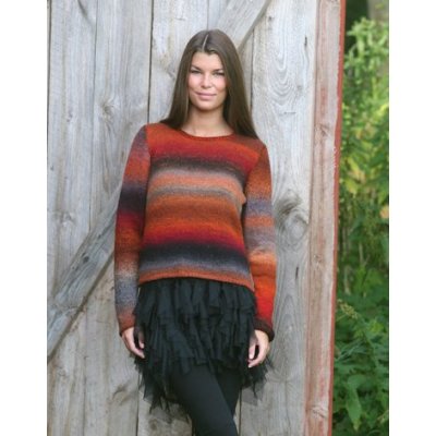 Strikkeopskrift - Langrmet sweater (damer)
