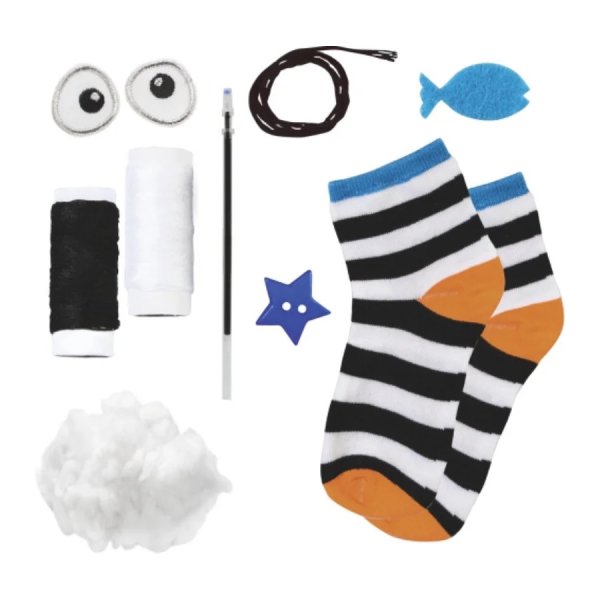 Sockdjur pysselset - katt Sockdjur pysselset - katt