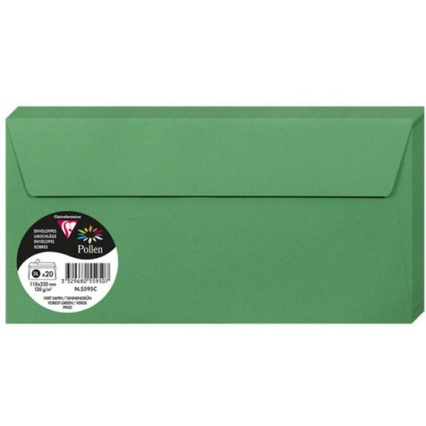 Pollen Kuvert 110x220 - 20-pack - Skog grn