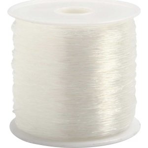 Elastisk smyckestrd - 0,5 mm - rund - 100 m