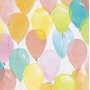 Presentpapper - pastellfrger - Ballonger - 5 m