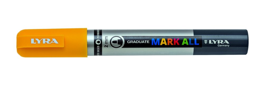 Mark All 2 mm Yellow - Lyra Mark All, Markers, Penner, Penner, fargestifter og blekk